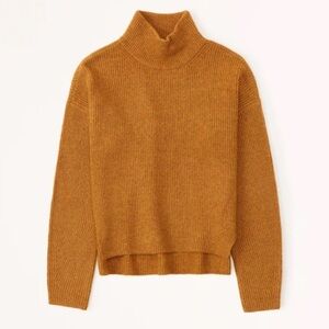 Abercrombie Classic Easy Turtleneck Sweater Yellow Small